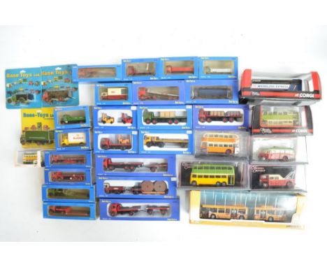 Collection of boxed 1/76 scale (OO gauge) diecast vehicle models from Base-Toys, Citaro and Corgi Original Omnibus Co (please