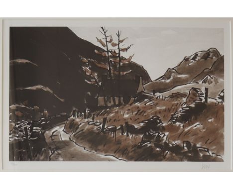 Sir Kyffin WilliamsCottage by a roadA limited edition print, No.69/10031 x 50cmInitialled in pencil to the margin**Artist res