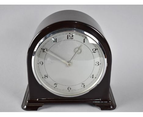 A Vintage Bakelite Cased Mantle Clock 