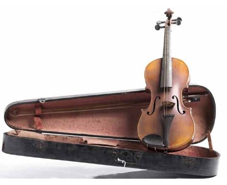 EIGHTEENTH CENTURY GERMAN VIOLIN
the interior with label reading "Antonius Stradiuarius Cremonenlis Faciebat Anno 1715", the 