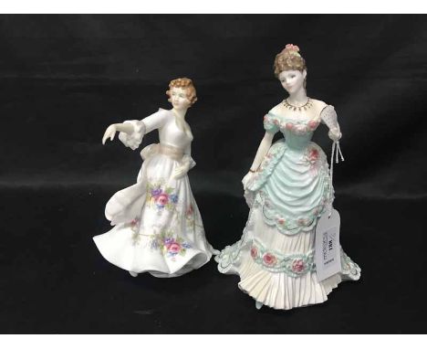 LOT OF ROYAL WORCESTER FIGURESincluding 'Splendour at court,' 'Lady Violet,' 'Royal Debut' and 'Belle of the Ball'; along wit
