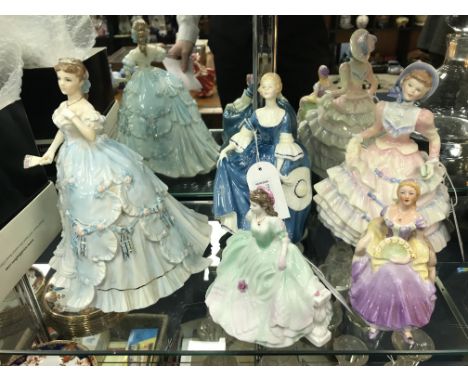 ROYAL DOULTON, ROYAL WORCESTER AND COALPORT FIGURESincluding Amy, Debutante, Kathy, Barbara and Hannah