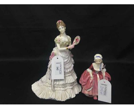 COLLECTION OF CERAMIC FIGURES including Royal Worcester figure of Splendour at Court no. 9092, Royal Doulton figure of Flower