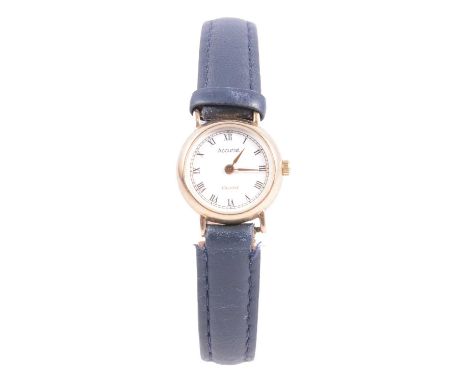 Two vintage ladies' gold / yellow metal wristwatches, Timor - a lady's vintage 9 carat gold wristwatch, 11mm circular champag