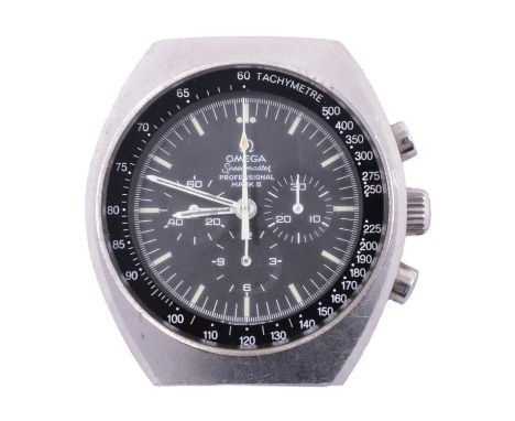 Omega - a gentleman's Speedmaster Professional Mark II Chronograph manual wind wristwatch, 36mm circular black baton dial wit