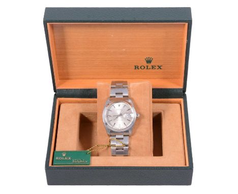Rolex - a gentleman's Oysterdate Precision manual wind stainless steel wristwatch, 6694, 28mm dial with raised baton markers 