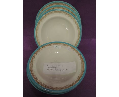 A selection of ceramic plates by Royal Worcester in the Vitreous design 
