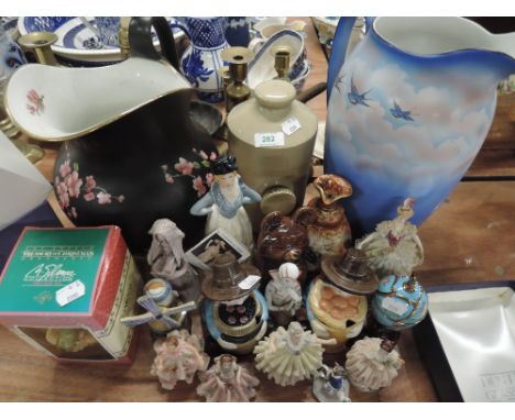 A selection of ceramics including figures and figurines Goebel etc