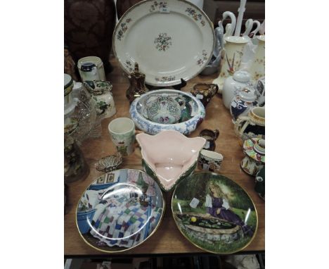 A selection of ceramics including Noritake style and Masons