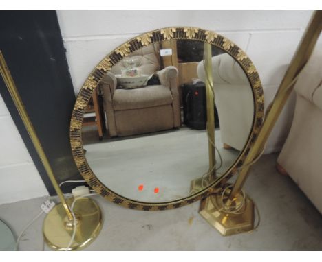 A vintage gilt frame wall mirror
