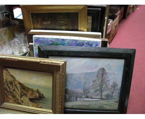 Quantity of Oil Paintings, including M. Burton, R. Sloan, Doreen French:- One Box