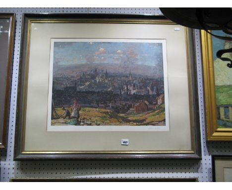Stanley Royle Print, Sheffield From the Park, published by Horner Galleries, King Street Sheffield, 1923. 