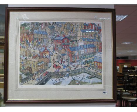 Joe Scarborough School Days at Malin Bridge, Ltd Edition Coloured Print of 500. 45.5 x 60cm, ink signed. 