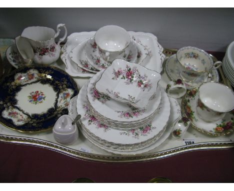 A Quantity of Royal Albert 'Lavender Rose' Teaware, Shelley 'Crochet' tea cup and two tea plates, Royal Albert 'Old Country R