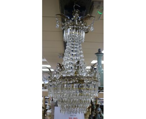 A bag chandelier