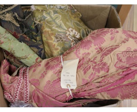 A collection of mixed textiles