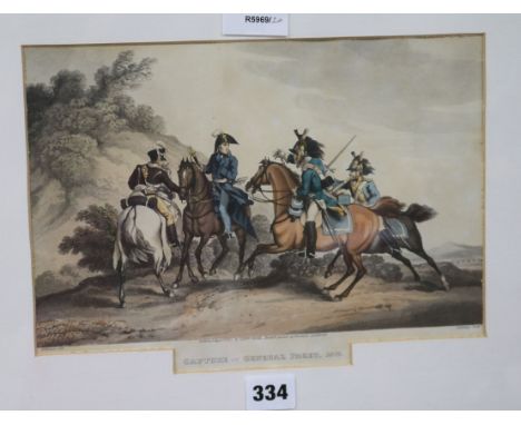 After Atkinson, lithograph, 'Capture of General Paget, 1812' and After J. Gould and H.C. Richter, lithograph, 'Calamoherpe Ar