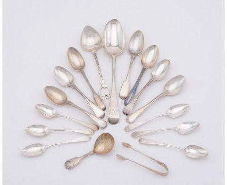 
	
		A  COLLECTION OF SILVER SPOONS
		VARIOUS MAKERS AND DATES
		To include: a Victorian fiddle, shell and thread pattern cad