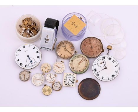 
	
		A COLLECTION OF WATCH PARTS
		RECOMMENDED FOR SPARES AND REPAIRS PURPOSES ONLY
		To include: Rolex, Cellini, a champagne