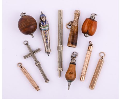 
	
		A COLLECTION OF PROPELLING PENCILS
		To include: a gold coloured propelling pencil, with engine turned decoration and a 