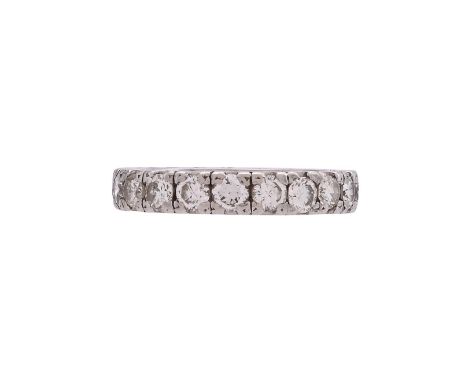 
	
		A DIAMOND ETERNITY RING
		The brilliant cut diamonds in four claw settings, approximately 1.80 carats total
		Size/dimen