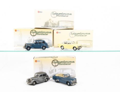 Lansdowne 1/43 White Metal Models, LDM.46 Sunbeam Talbot Ten, LDM.111 Hillman Minx, LDM.42 Wolseley 18/85, LDM.48a Hillman Mi