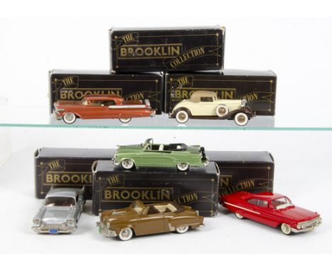 Brooklin 1/43 White Metal Models, BRK.17a Studebaker Commander, BRK.30a Dodge Royal Convertible, BRK.27 Cadillac Eldorado, BR