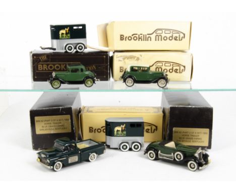 Brooklin 1/43 White Metal Models, BRK.53x Chevrolet Cameo, BRK.62 Horse Trailer (2), BRK.3 1930 Ford Model A, BRK.5a Ford Mod