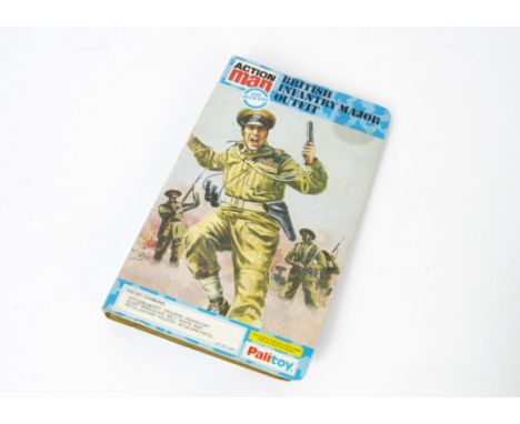 Vintage Palitoy Action Man British Infantry Major Outfit, Cat No.34351, part of ~The Officers~ range, sealed in original book