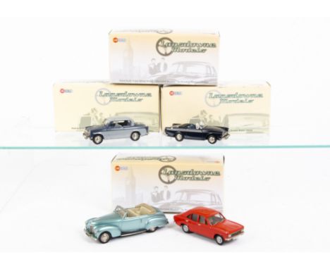 Lansdowne 1/43 White Metal Models, LDM.35 Hillman Avenger, LDM.86 Humber Super Snipe, LDM.94 Sunbeam Tiger, LDM.76 Sunbeam Ra