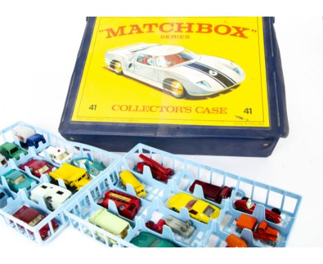 Matchbox Lesney 1-75 Series Collector~s Case, containing four trays with twelve models in each, including 52 Maserati 4CLT, 1