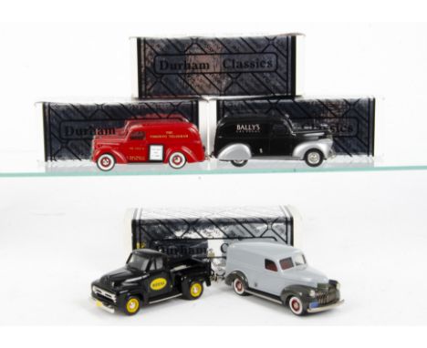 Durham Classics 1/43 White Metal Models, 39 Ford Panel Van ~Toronto Telegram~, 41 Chevrolet Panel Van ~K&amp;R Toy Show~, 41 