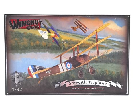Wingnut Wings (New Zealand) a boxed 1:32 scale #32008 Sopwith Triplane which comes complete with information/instruction book