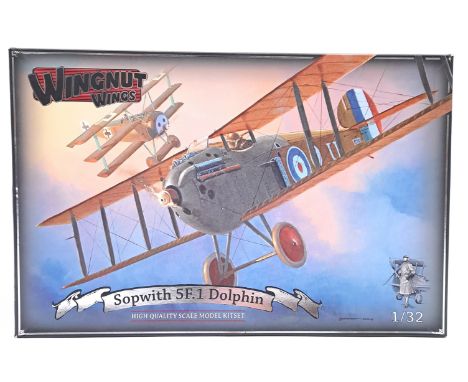 Wingnut Wings (New Zealand) a boxed 1:32 scale #32073 Sopwith 5F.1 Dolphin which comes complete with information/instruction 