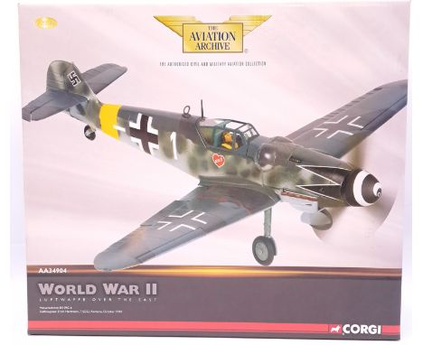 Corgi "Aviation Archive" a boxed 1:32 scale AA34904 (World War II - Luftwaffe Over the East) a Messerschmitt BF109G-6 "Staffe