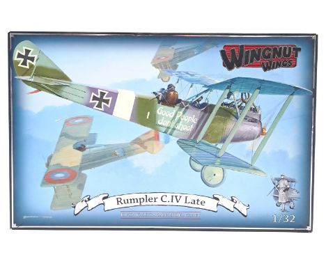 Wingnut Wings (New Zealand) a boxed 1:32 scale #32037 Rumpler C.IV Late Late Bi-plane which comes complete with information/i