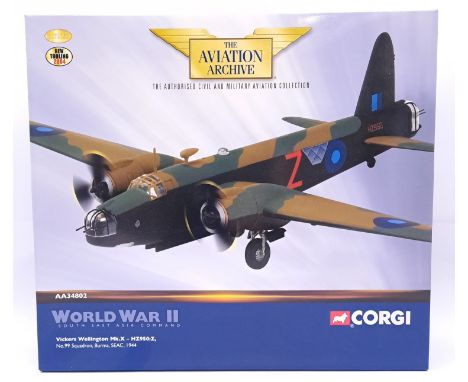 Corgi "Aviation Archive" a boxed 1:72 Scale AA34802 Vickers Wellington Mk.X - HZ950:Z, 99 Squadron, Burma, SEAC, 1944 (World 