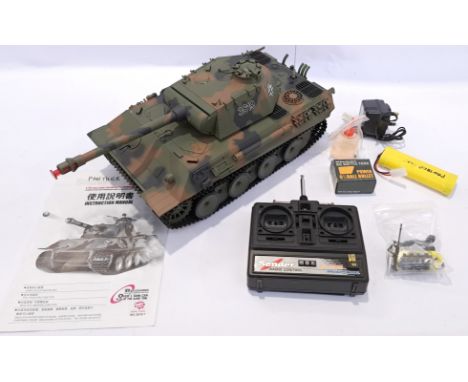 Heng Long, a unboxed RC 1:16 Scale German Panther Tank. Although unchecked for completeness or if in working order condition 