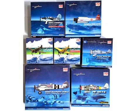 HM Hobbymaster, a boxed group of 1:48 &amp; 1:72 scale military aircraft to include HA2301 Bristol Beaufighter TF.Mk.X, HA740