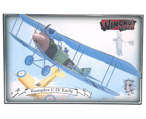 Wingnut Wings (New Zealand) a boxed 1:32 scale #32023 Rumpler C.IV Early Bi-plane which comes complete with information/instr