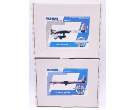 Anigrand Craftwork, a boxed pair of 1:144 scale resin military aircraft kits comprising of (1) ANIG4046 Convair XB-46. Includ