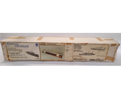 Dean's Marine, a boxed 1:92 Scale H.M.S. Daring Destroyer Ship Model Kit. Although unchecked for completeness condition appea