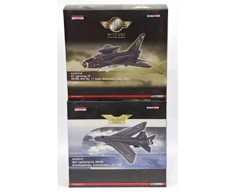 Corgi Aviation Archive, 1:72 scale, a boxed Aircraft pair. &nbsp;Consisting of AA32310 90 Years of The Royal Air Force EE Lig