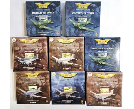 Corgi Aviation Archive boxed group of 1:144 scale (Mixed Series) to include AA47112 Douglas EC-47P Skytrain, AA47103 Douglas 