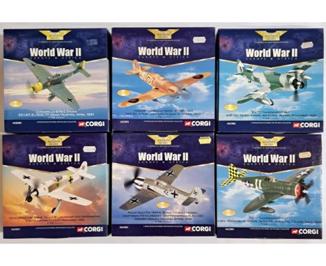 Corgi Aviation Archive, a boxed 1:72 scale group to include AA32516 JU87R-2 Stuka Sicily June 1941, AA39304 Boulton Paul Defi