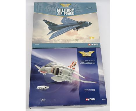 Corgi Aviation Archive Military Air Power &amp; Jet Fighter Power, 1:72 scale Aircraft, a boxed pair. &nbsp;Includes English 