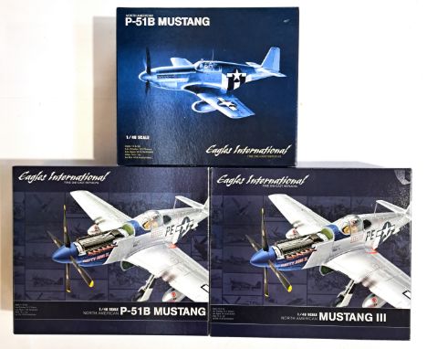 Eagles International, a boxed group of 1:72 scale military aircraft comprising of No.10007 North American Mustang III, No.100