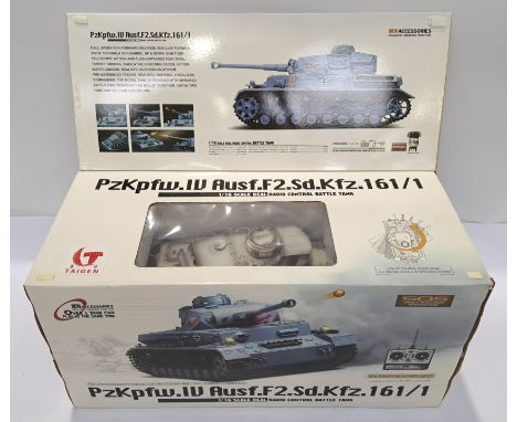 Taigen, a boxed 1/16 Scale PzKpfw.IV Ausf.F2.Sd.Kfz.161/1 RC Battle Tank. Although unchecked for completeness or if in workin