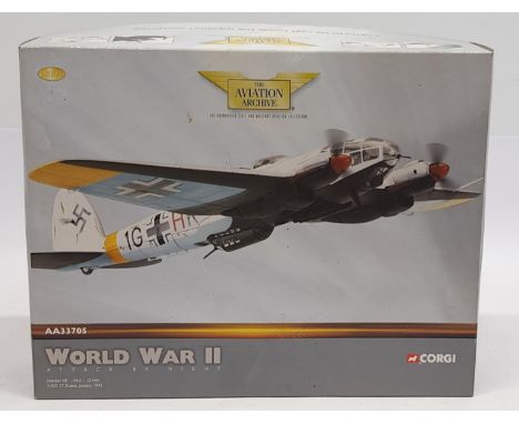 Corgi Aviation Archive World War II Attack at Night AA33705 Heinkel HEIIIH-6 - IG+HK, 1:72 scale, Aircraft, boxed.&nbsp; Alth