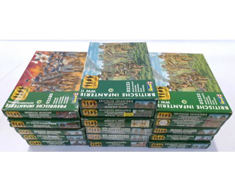 Revell, a boxed group of 1:72 Scale Figures. Includes Britische Infranterie WWII 02523 with others. Although unchecked for co